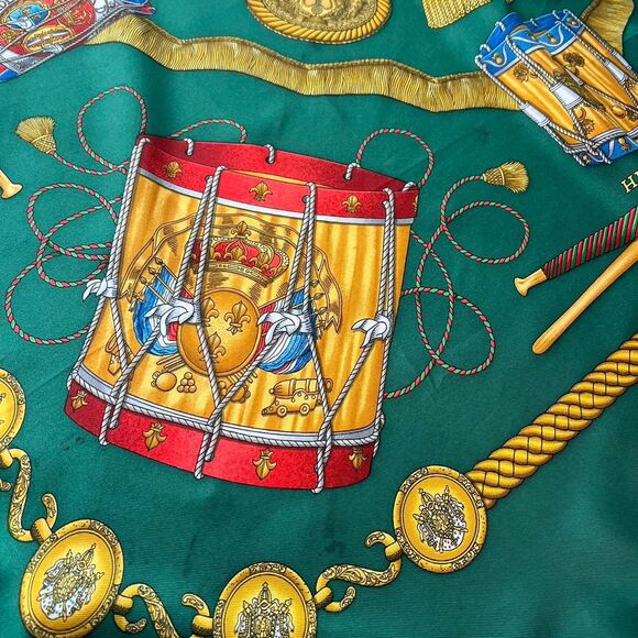 Hermes Tambours Carre 90 Silk Scarf - Picture 6 of 7